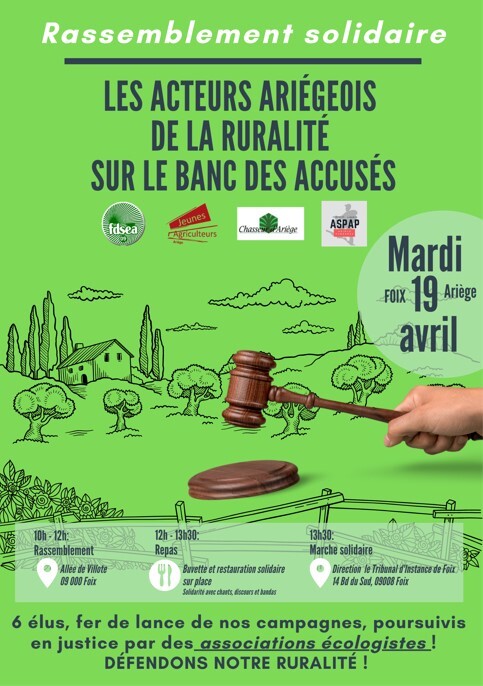           Rassemblement solidaire le 19 avril à Foix