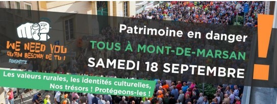 Informations pour la manifestation de Mont de Marsan.