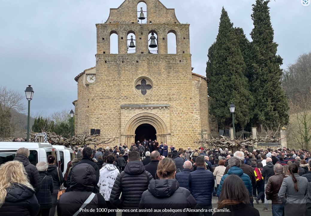 Obsèques d'Alexandra et Camille 