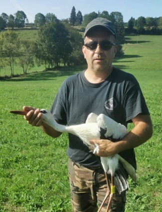 RIMONT: Les chasseurs sauvent une cigogne