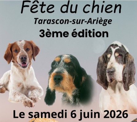 TARASCON sur ARIEGE: fête du chien le samedi 6 juin 