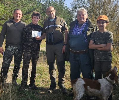 Trois générations à la chasse