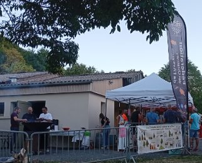 Fête du village et brasero à Lavernhe