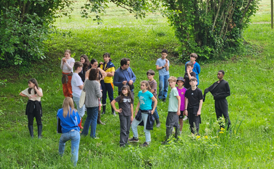 Les élèves du collège Lucie Aubrac en visite au marais de Maymac