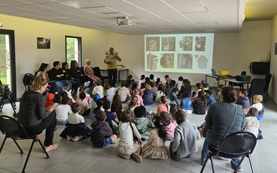 L'école Jean Laroche d'Onet-Le-Château en visite à la Gachoune