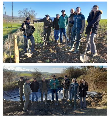 Les chasseurs plantent des fruitiers avec les agriculteurs 