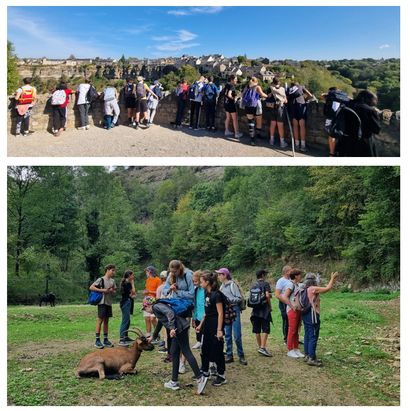 Les élèves de Jeanne D’Arc de Rignac visitent le canyon de Bozouls 
