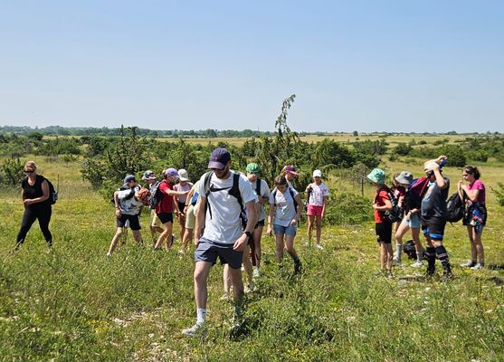 Les collégiens de la Fouillade en immersion sur le causse Comtal