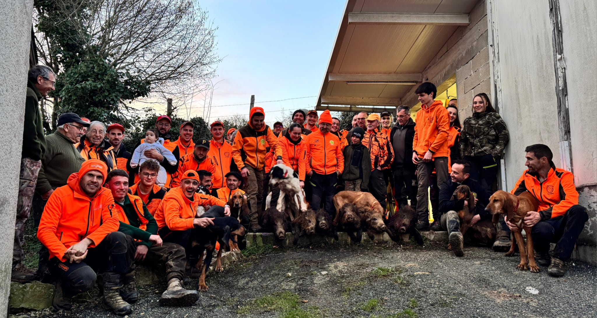 Chasse tricolore à Rieupeyroux