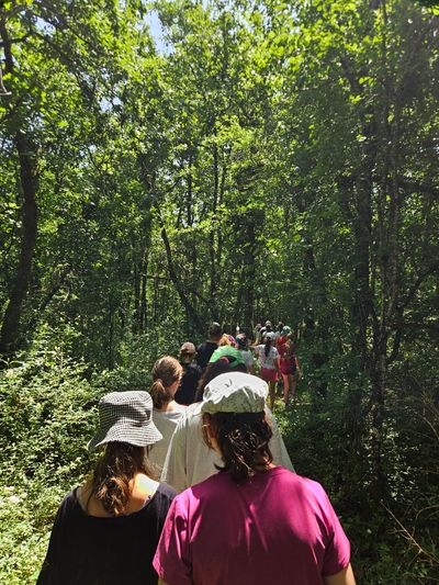 Les collégiens de la Fouillade en visite à la Gachoune