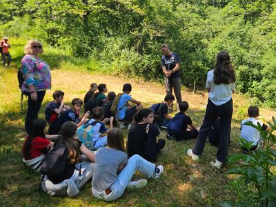 Les collégiens de Villefranche dans le marais de Montaris