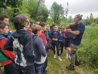 Le collège Saint-Joseph en visite au marais de Montaris 