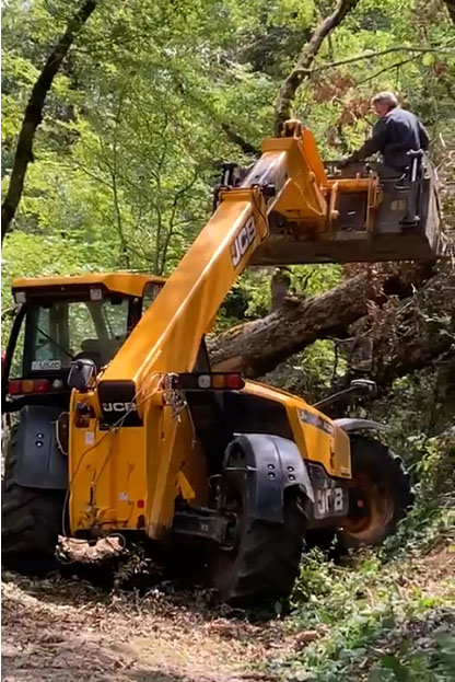 Les chasseurs Galgan Valzergues à pied d’œuvre après la tornade