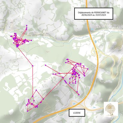 Pierrounet s’établit sous le Bruel. 