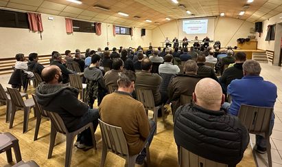 Les chasseurs en réunion à Montpeyroux