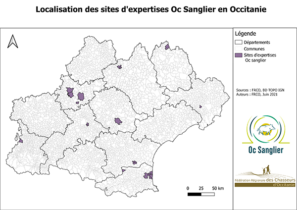 OC SANGLIER : Oc sanglier 18 sites expertisés sur la région Occitanie