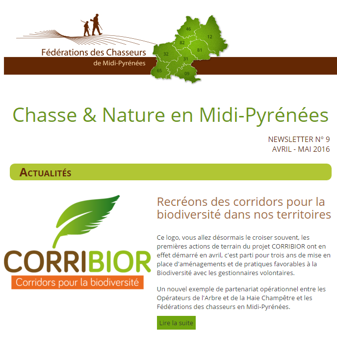 Chasse & Nature en Midi-Pyrénées  N° 9 AVRIL - MAI 2016