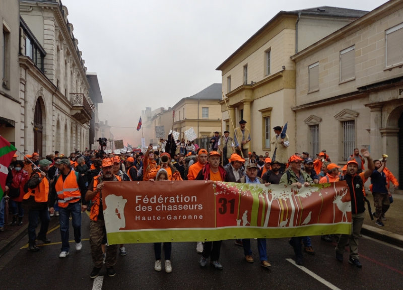 La Fédération et les chasseurs haut-garonnais à Mont de Marsan.