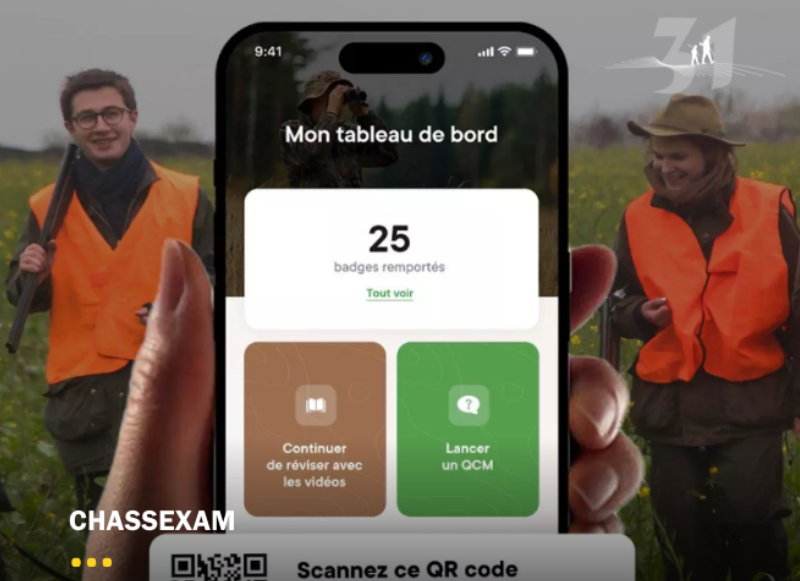 Chassexam, l'application mobile pour réussir son permis de chasser