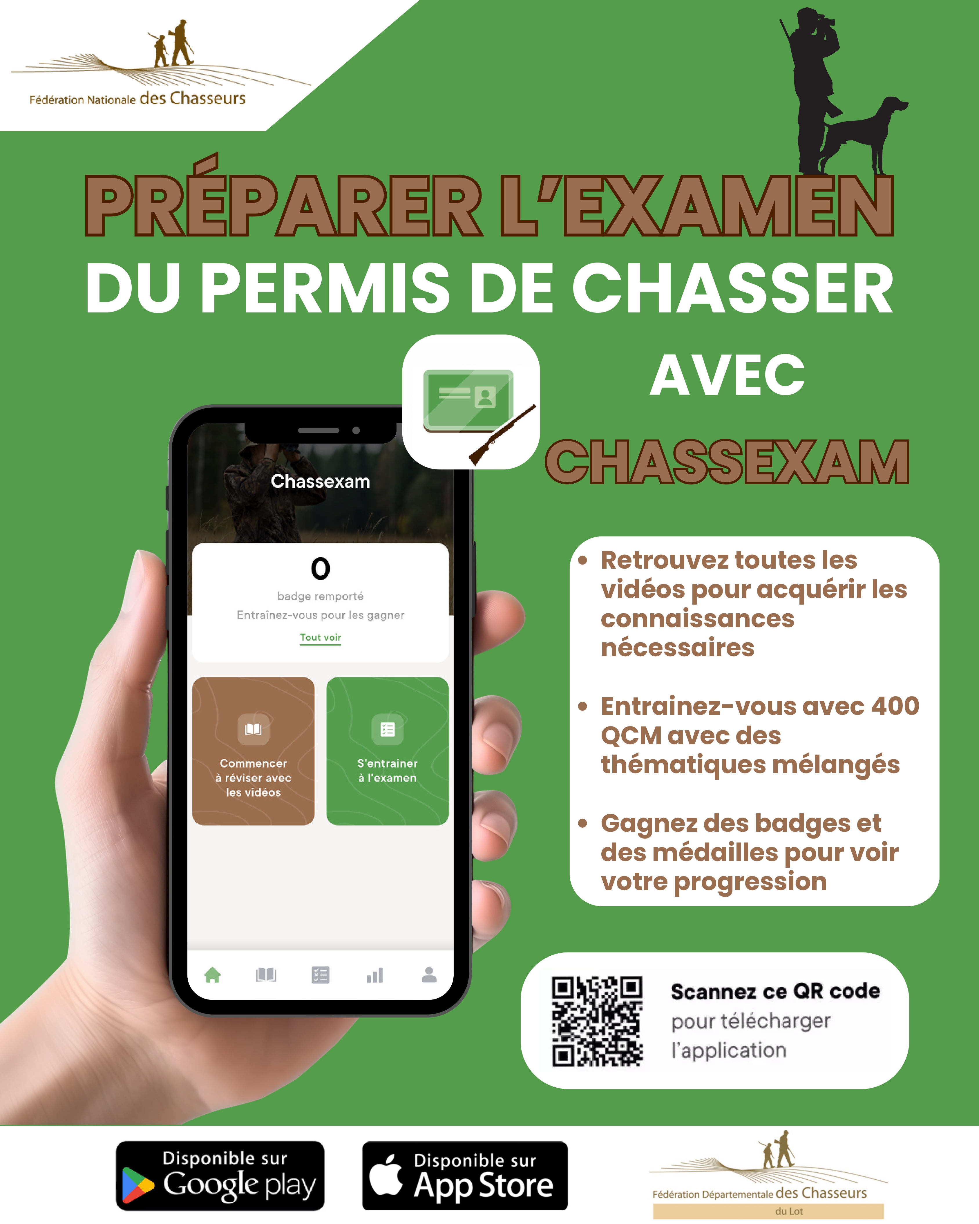 Nouvelle application Chassexam !