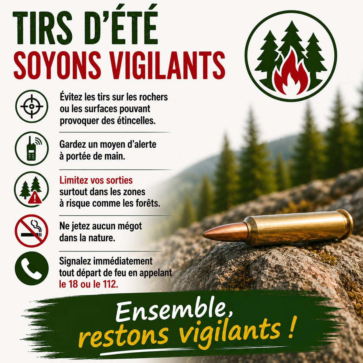 Vigilance incendies : soyons tous prudents ! 
