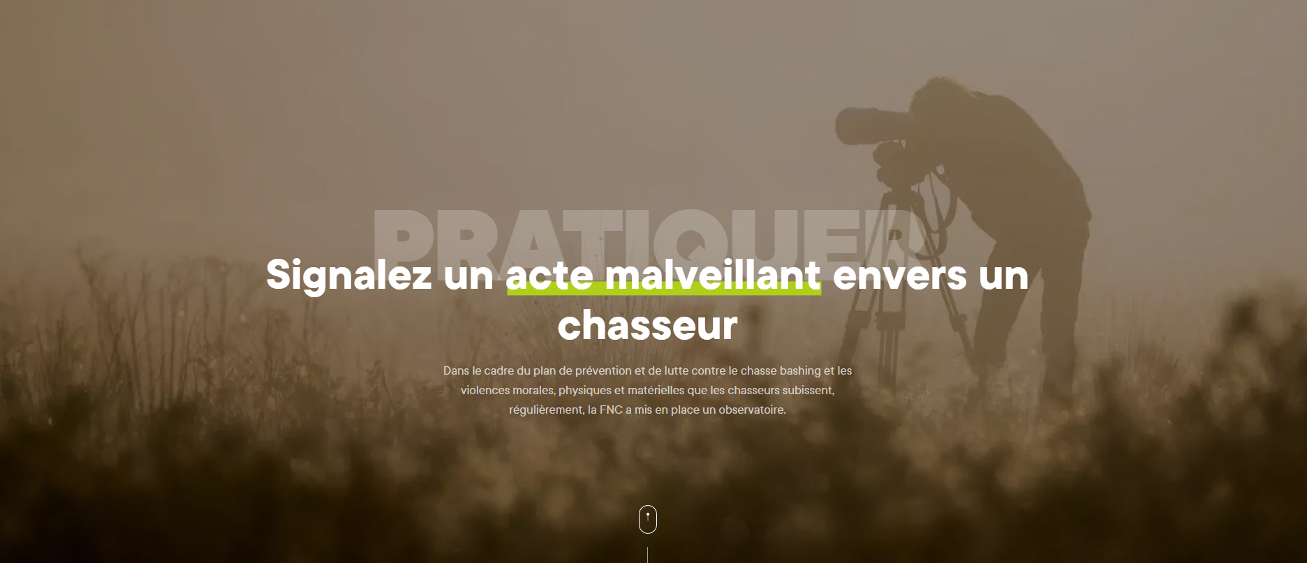 Signalez un acte malveillant
