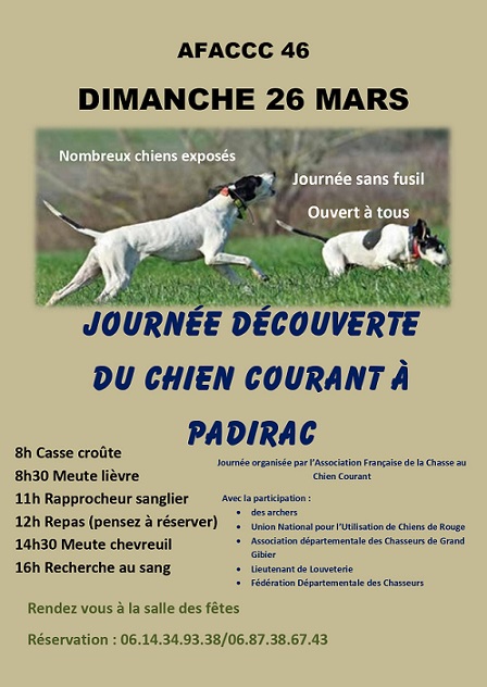 Journée découverte du chien courant à Padirac - AFACCC46