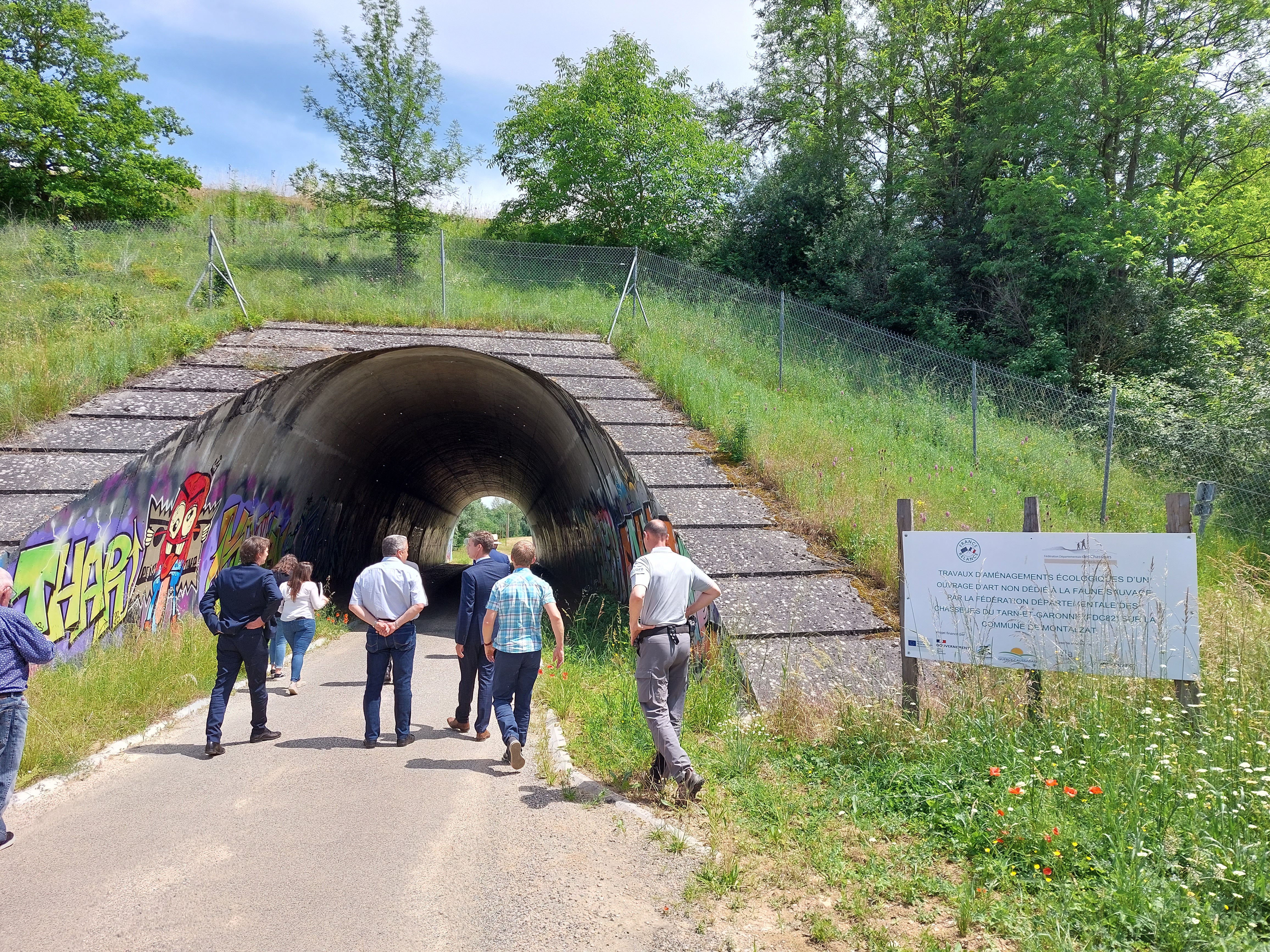 Visite des ouvrages avec Monsieur le Préfet 