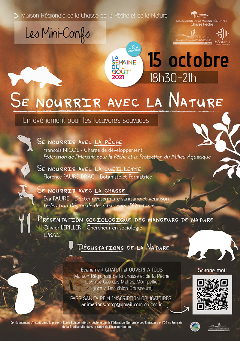Evènement à la Maison Régionale de la Chasse et de la Pêche à Montpellier 