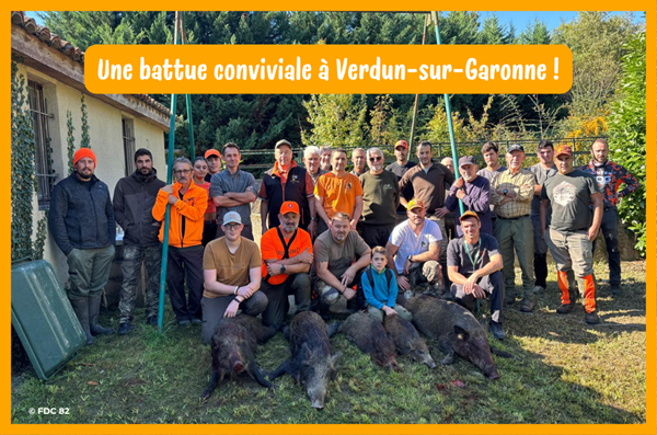 Une battue conviviale à Verdun-sur-Garonne le 11 octobre 2025
