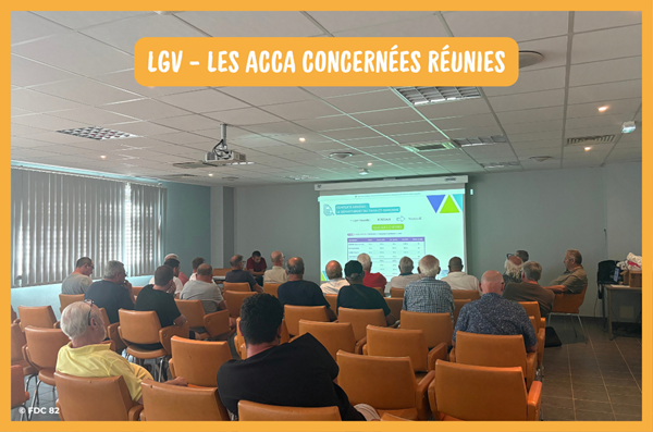 Future Ligne à Grande Vitesse – La FDC82 réunit les Présidents des ACCA concernées.