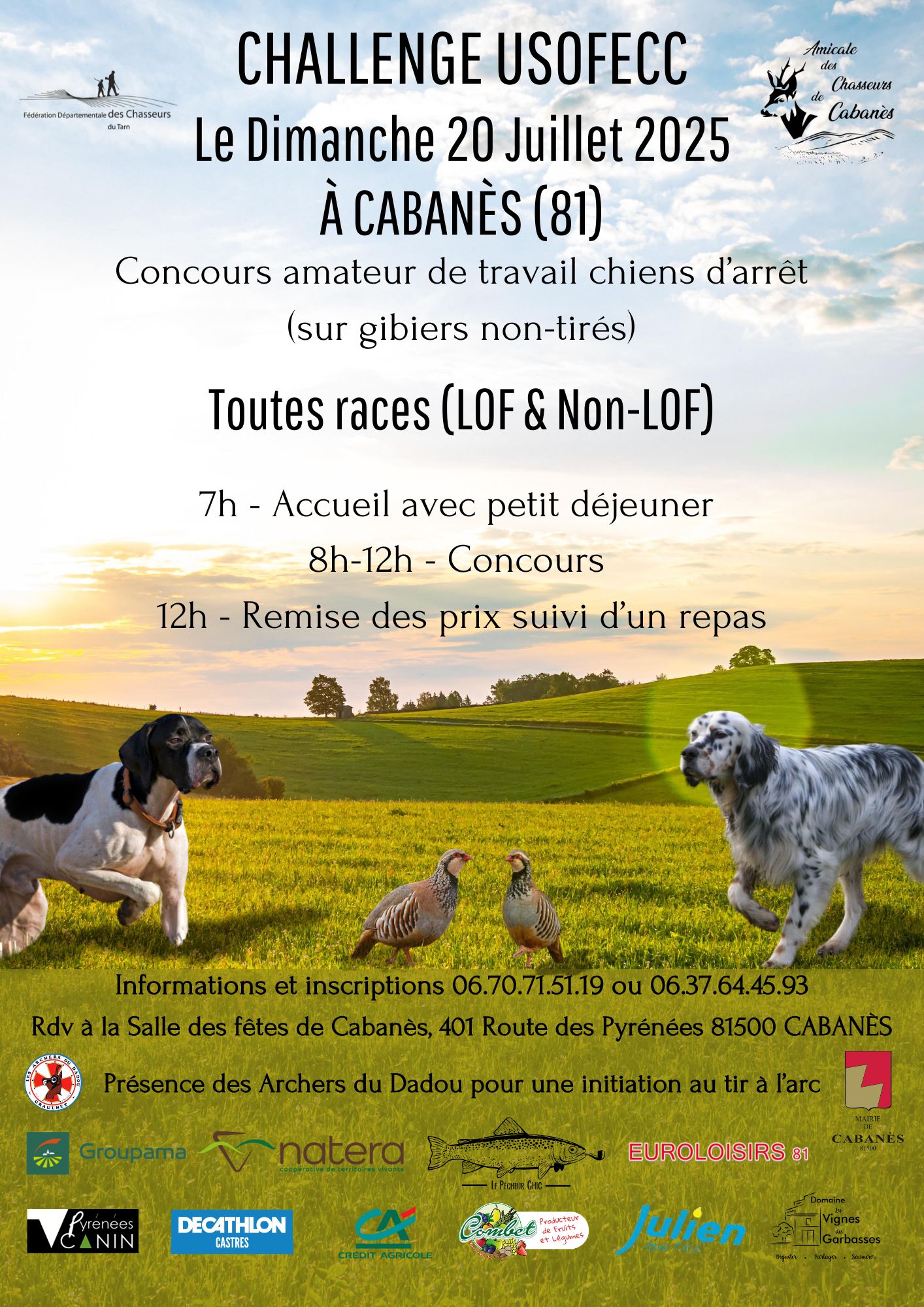 Challenge USOFECC à Cabanès - 20/07/2025