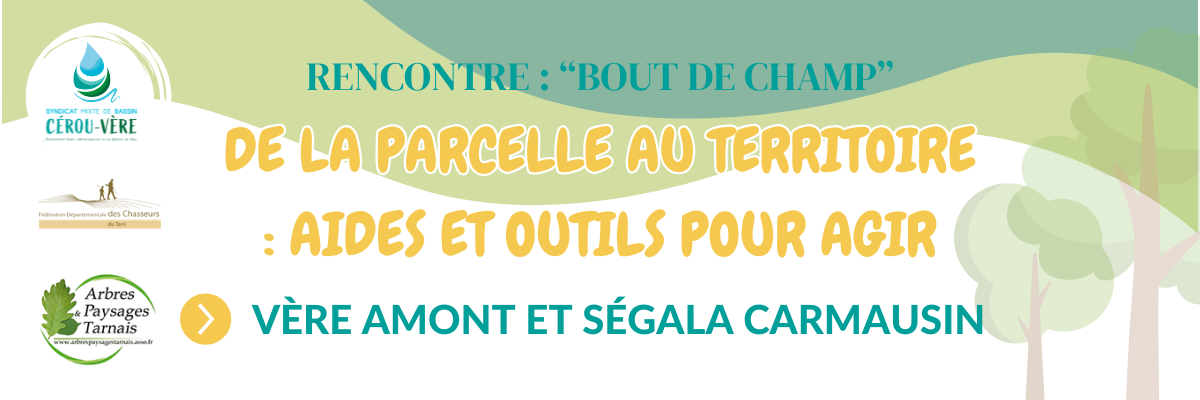 Rencontre d'information : « De la parcelle au territoire : aides et outils pour agir »