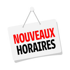 Changement d'horaires de votre Fédération